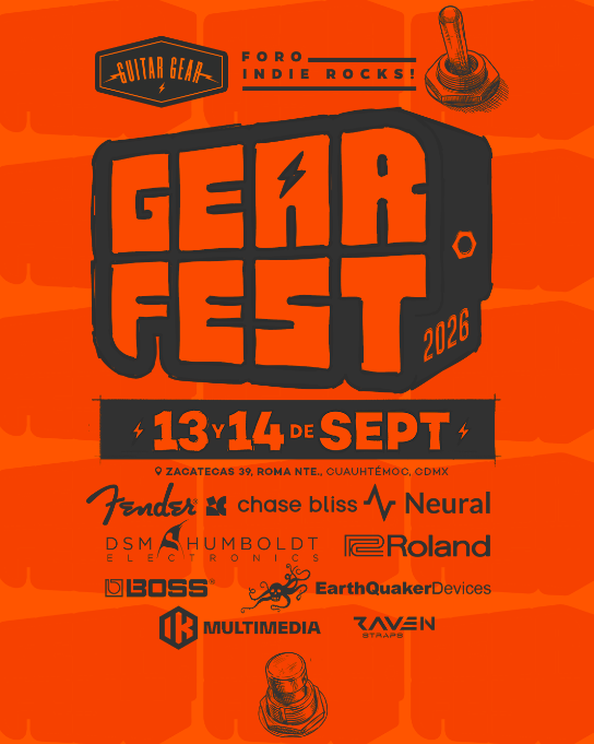 Gear Fest 2026 llegará al Foro Indie Rocks!