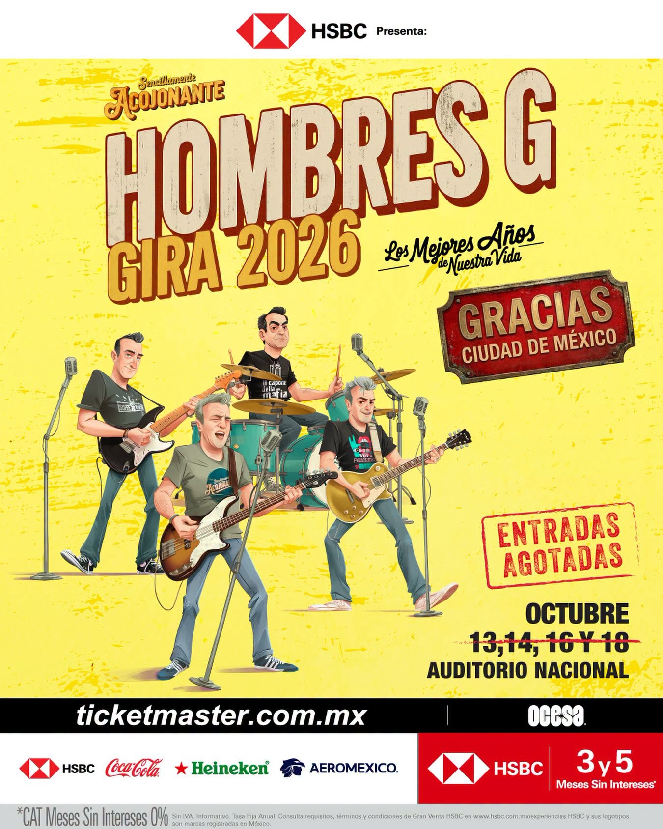Hombres g cdmx sold out
