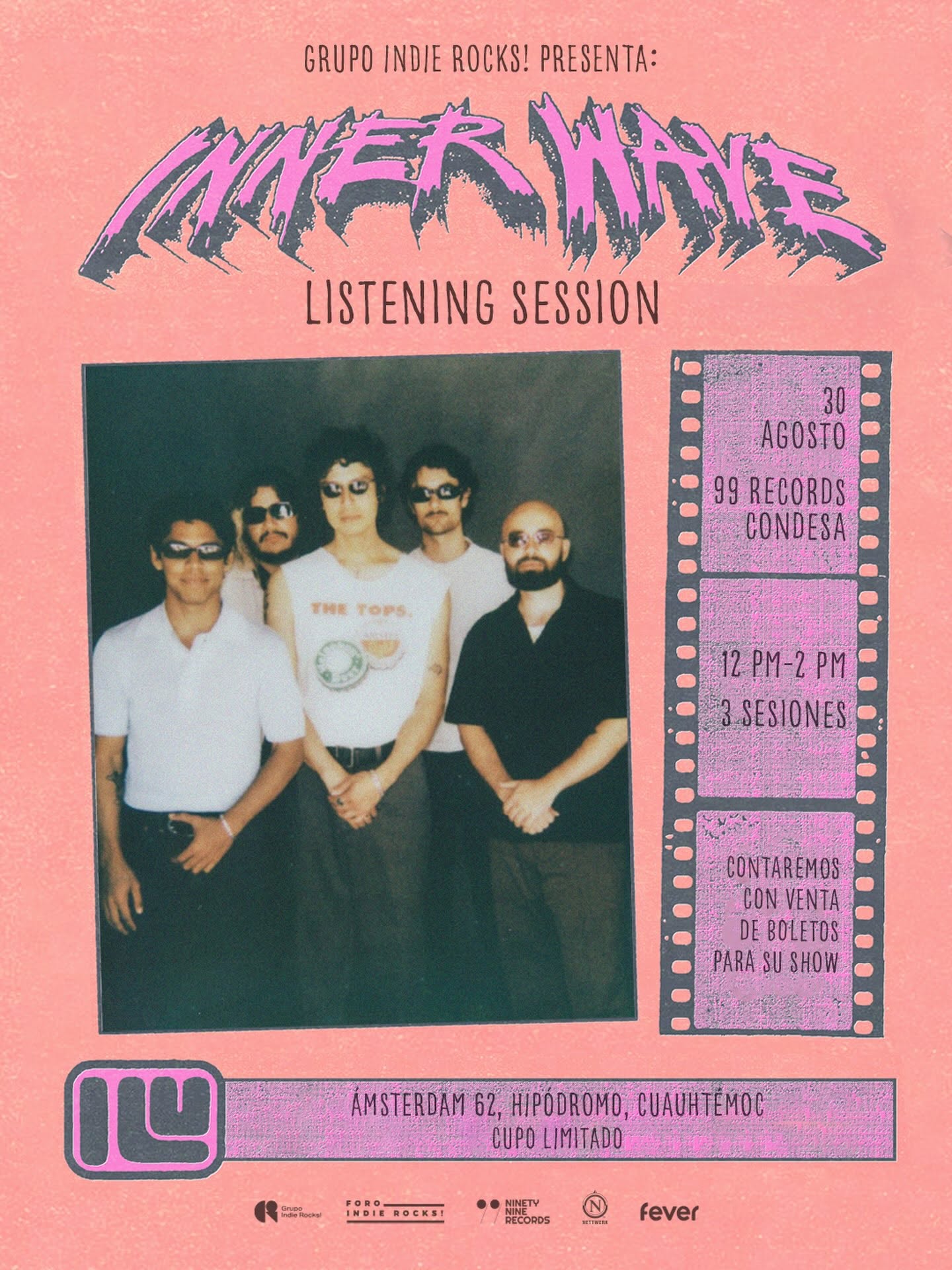 Grupo Indie Rocks! presenta: Listening Session de Inner Wave en 99 Records