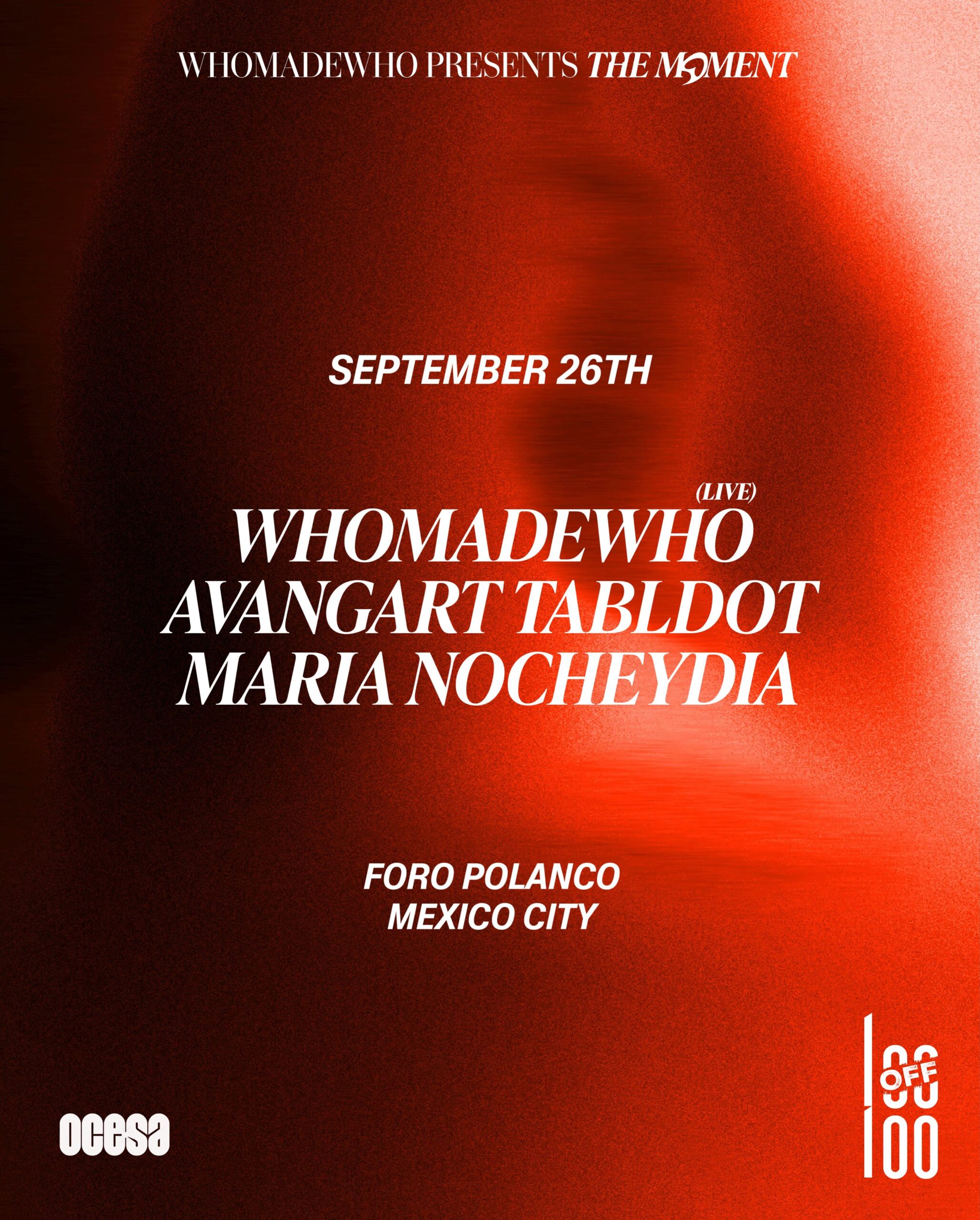 PRECIOS: WhoMadeWho revela lineup para The Moment
