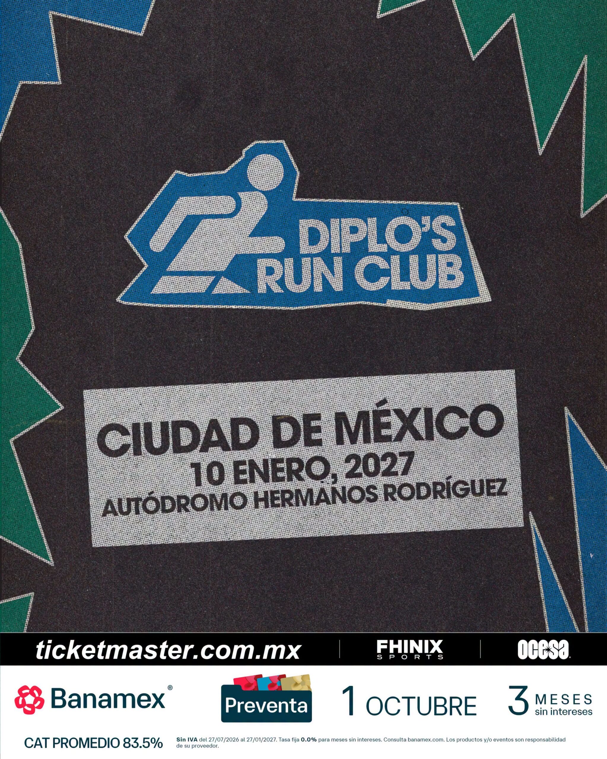 Diplo’s Run Club llegará al Autódromo Hermanos Rodríguez