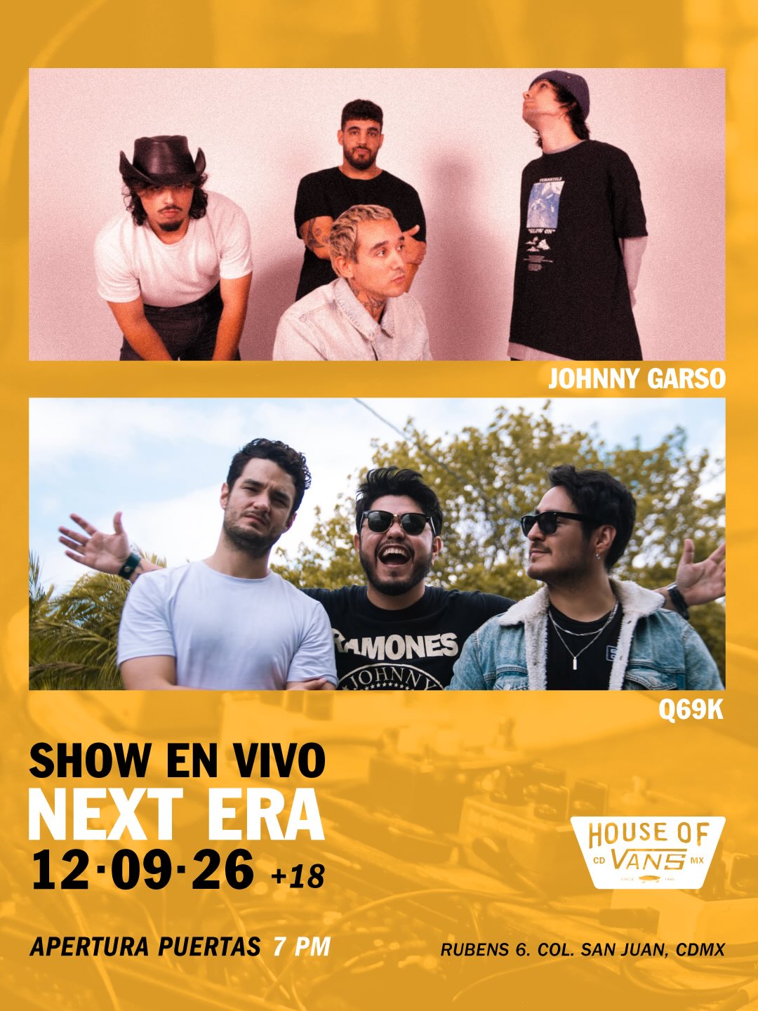 Johnny Garso + Q69K en House of Vans