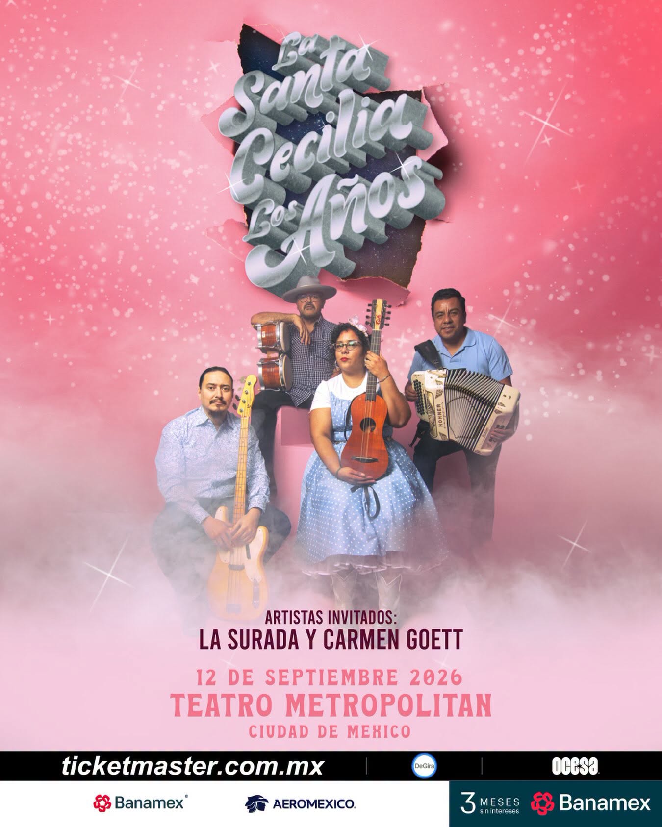 PRECIOS: La Santa Cecilia llegará al Teatro Metropólitan