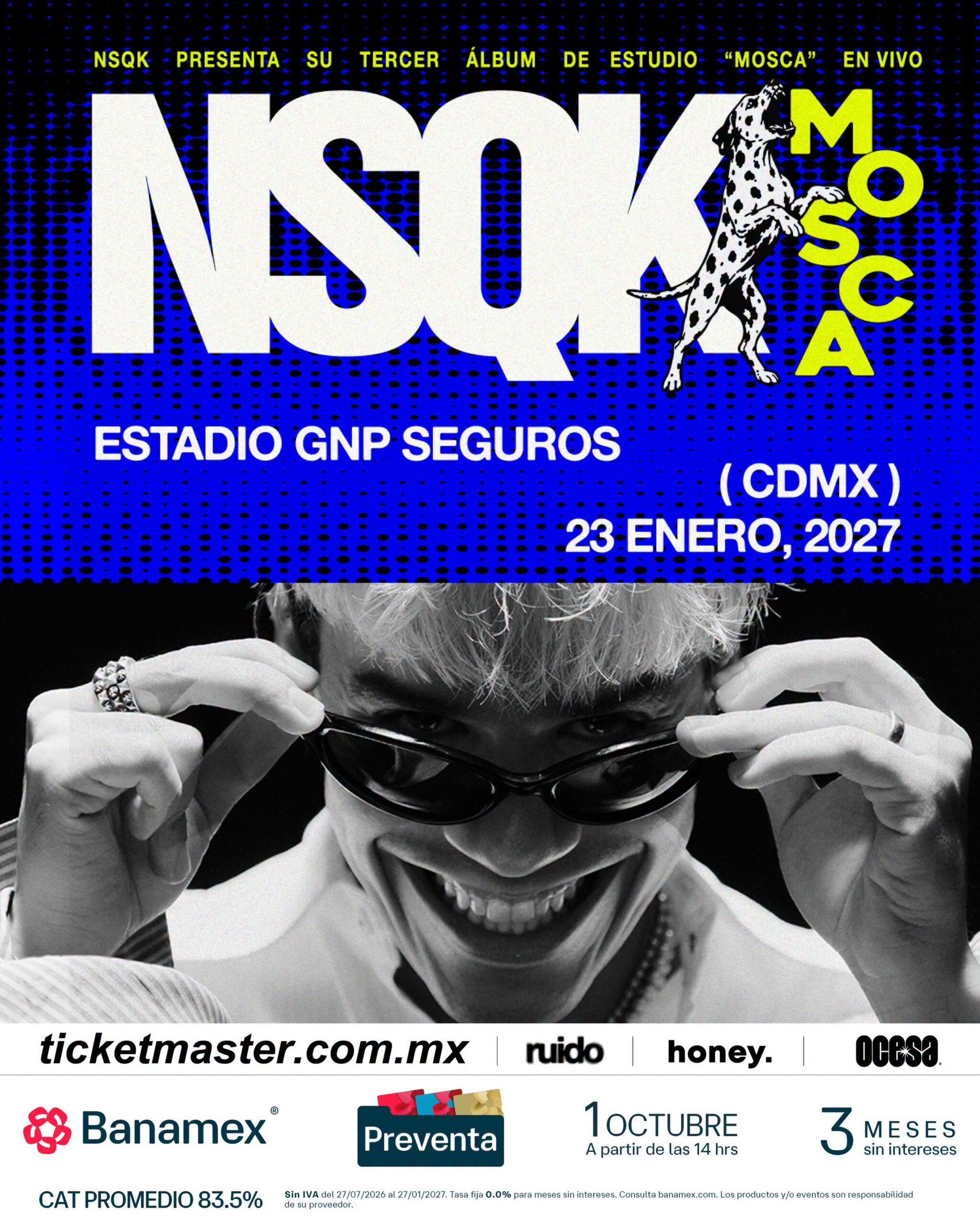 PRECIOS: NSQK invadirá el Estadio GNP Seguros