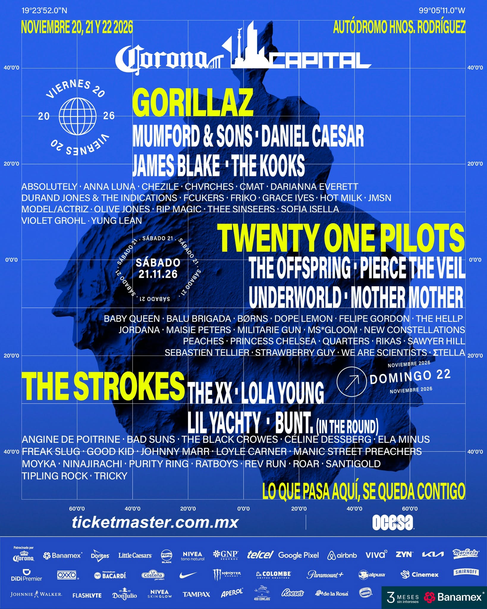 PRECIOS: Corona Capital 2026 revela lineup