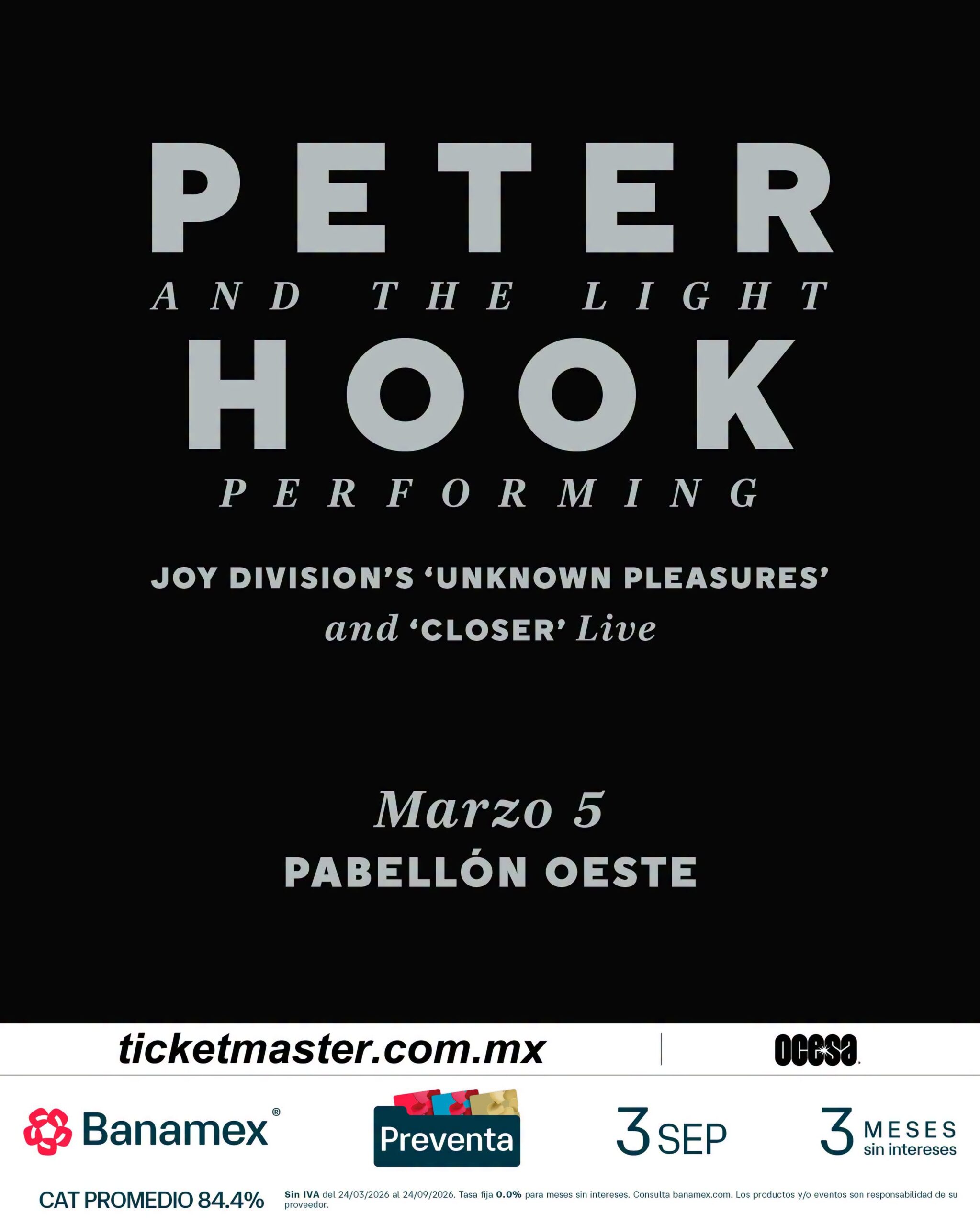 Peter hook pabellon oeste