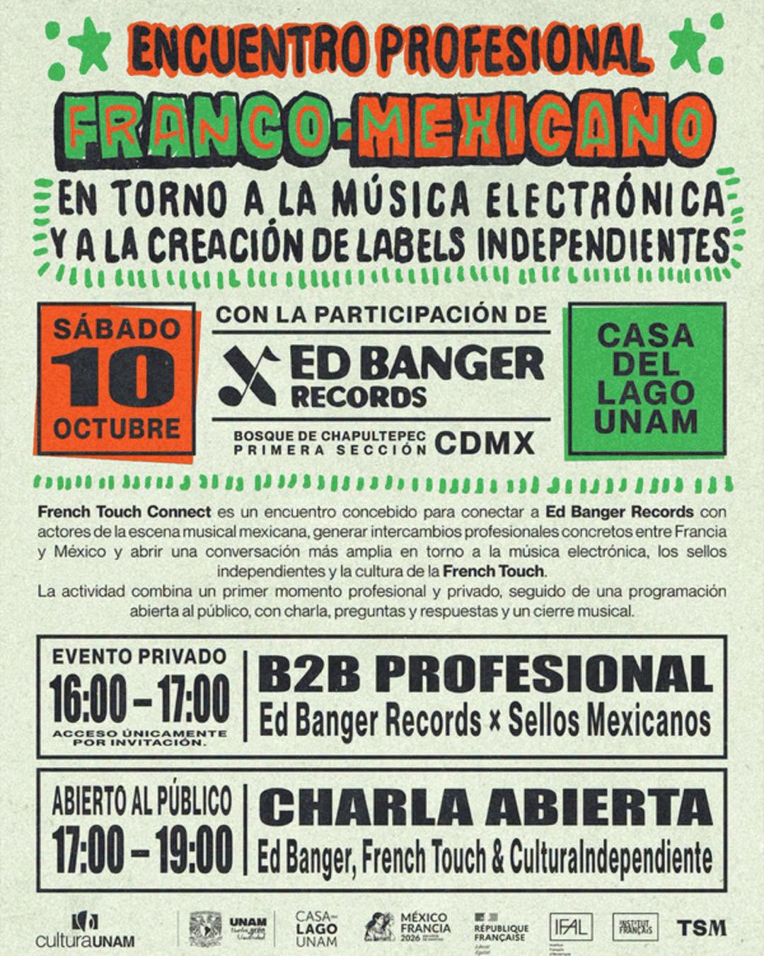 El French Touch Connect llegará a la Casa del Lago UNAM